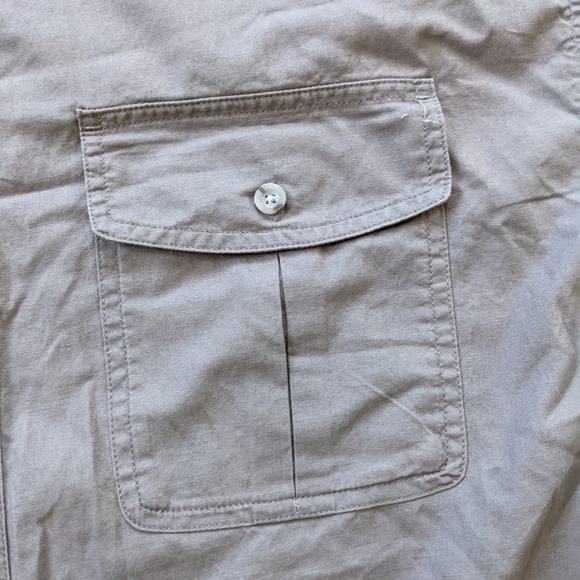 Cabela's Button Up Short Sleeve Shirt Men's XXL Gray - Picture 3 of 10